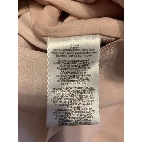 Bcbgeneration Solid Light Pink Tank V Neck Mini Jumpsuit Romper 10 Medium - Picture 4 of 4